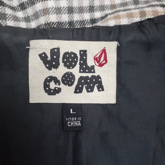 Vintage Volcom Hooded Plaid Shmad Jacket Hoodie - Picture 9 of 13